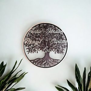 🌳 Arbre de Vie Personnalisé – Bois en Relief